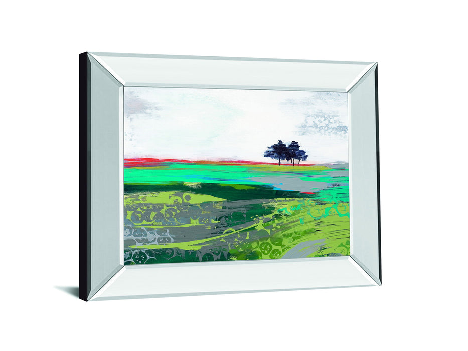 Summer Breeze By Leslie Bernsen - Mirror Framed Print Wall Art - Blue