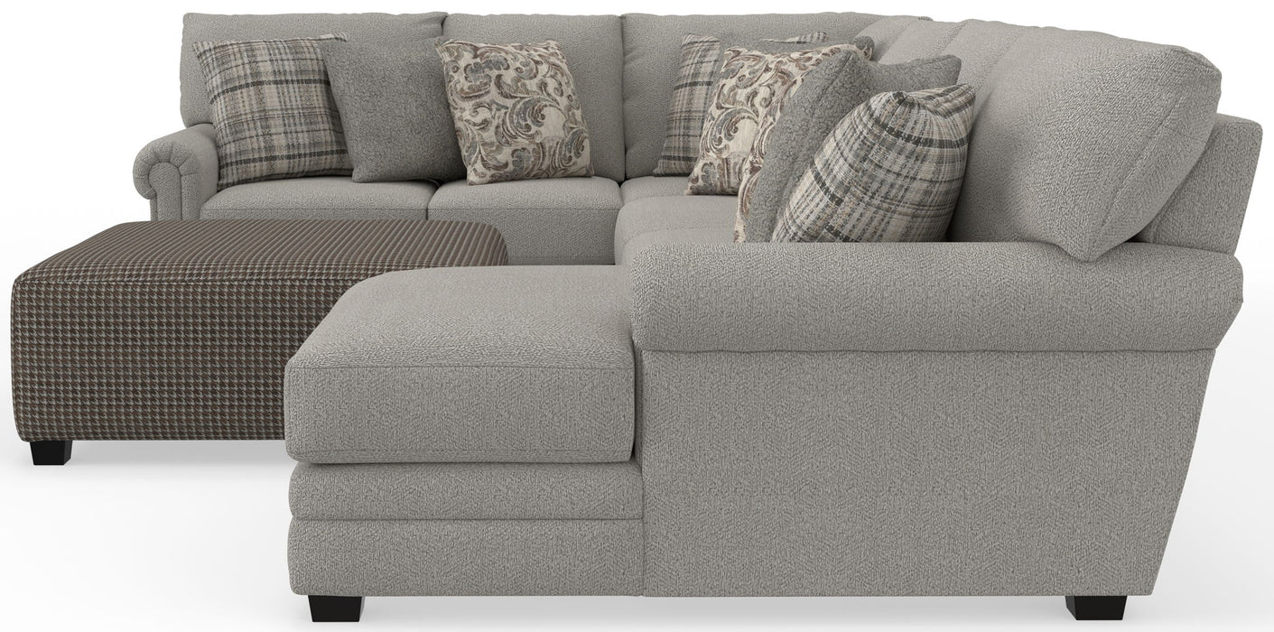 Livingston - Sectional With Comfort Coil Seating, 40" Cocktail Ottoman And Accent Pillows Included
