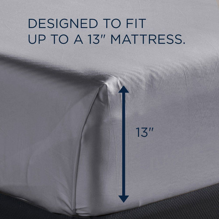 Linens - Tempur Luxe Egyptian Cotton Sheet Set - Silver Mist