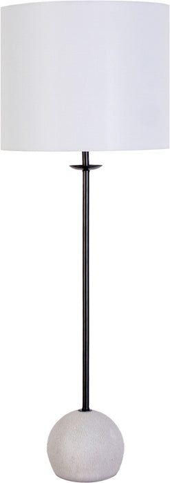 "Urban Sphere" Concrete Buffet Lamp (Set of 2) - Concrete/Matte Black