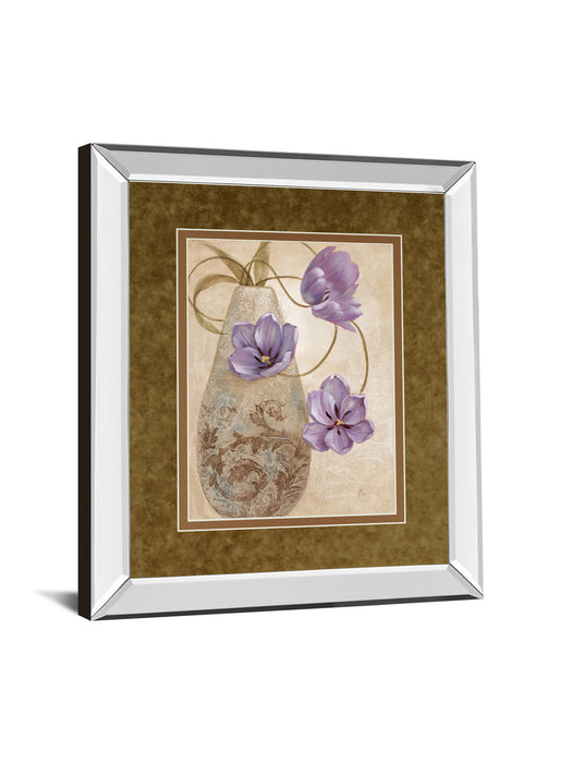 Sophistication I By Nan - Mirror Framed Print Wall Art - Light Brown