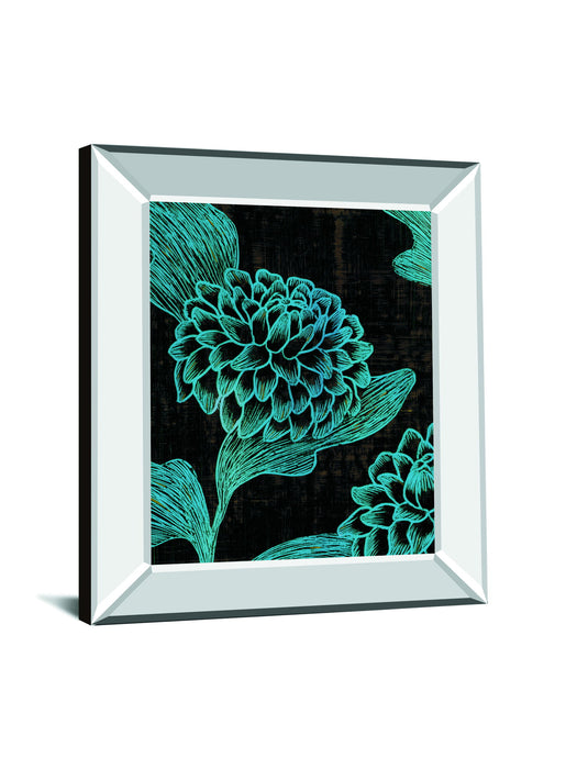 Boudoir II By Maja - Mirror Framed Print Wall Art - Blue