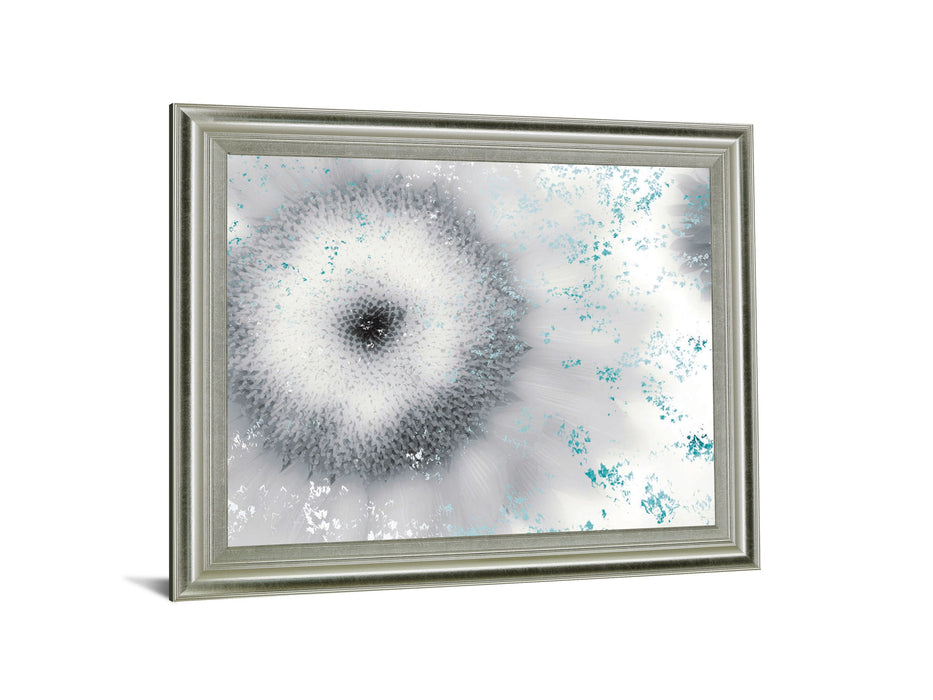 Frosted Petal Burst - 28" x 34" Framed Wall Art