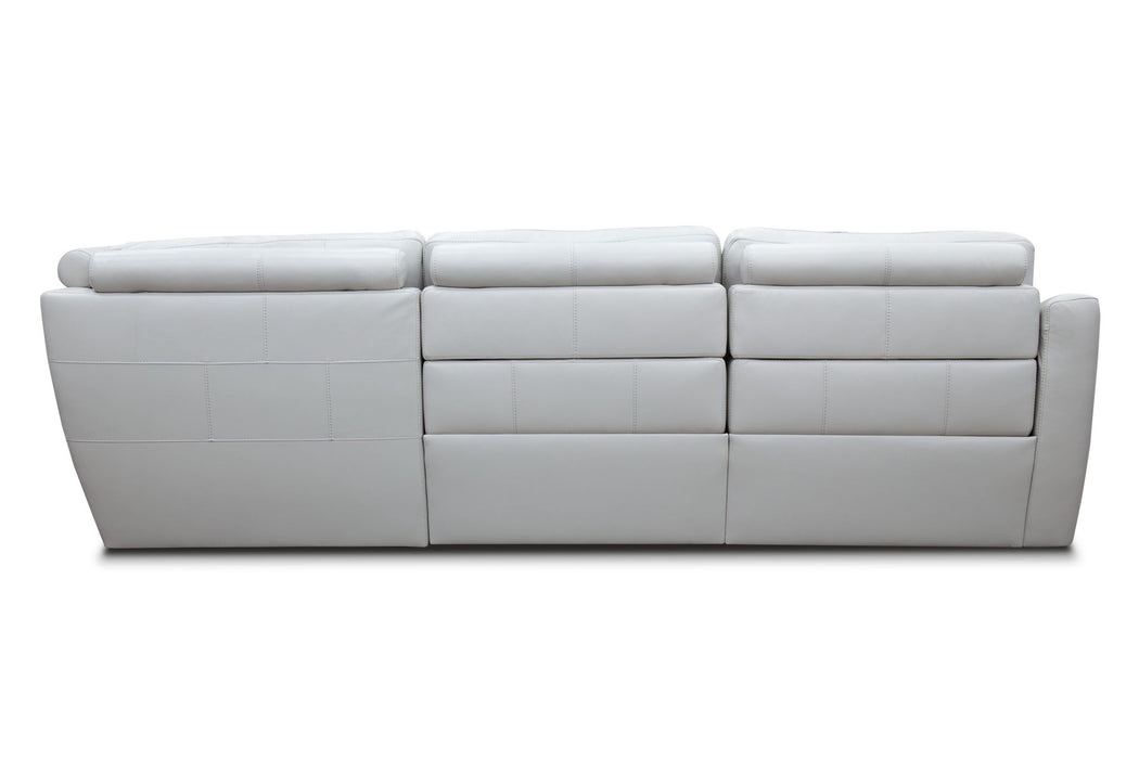 Merrydale - 5 Piece Power Zero Wall Modular Sectional With Headrest - Wall Huggerite