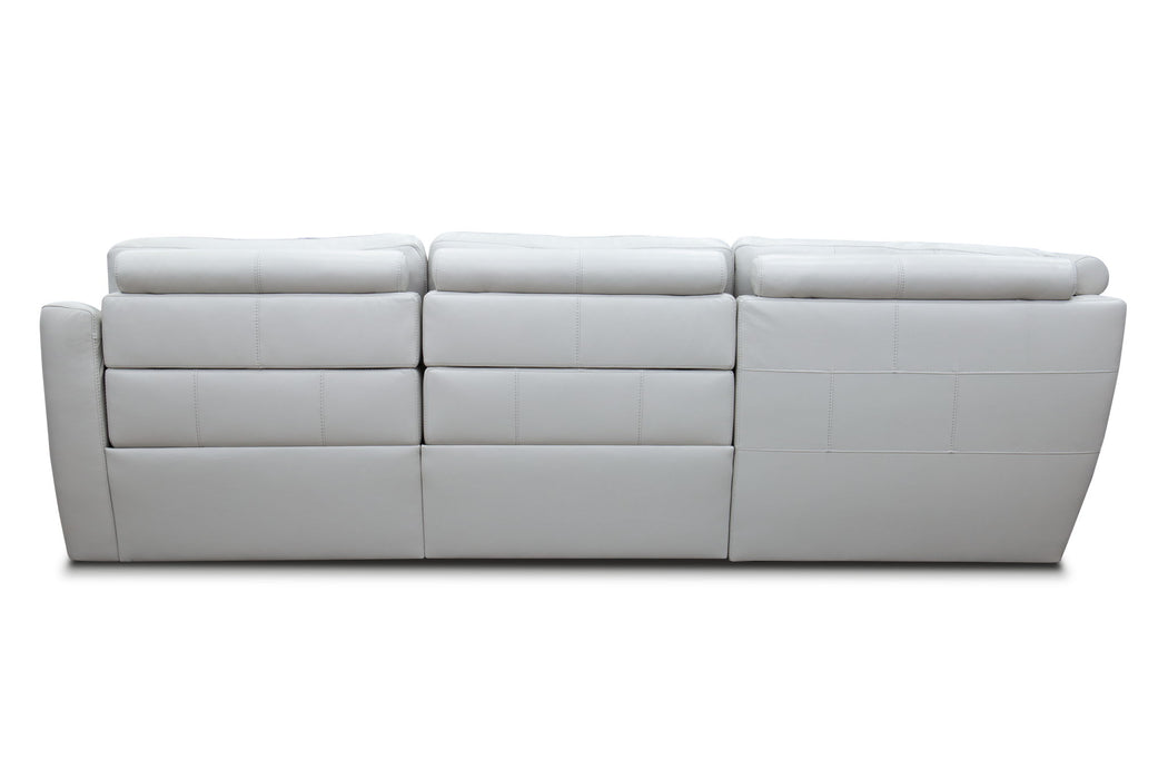 Merrydale - 5 Piece Power Zero Wall Modular Sectional With Headrest - Wall Huggerite