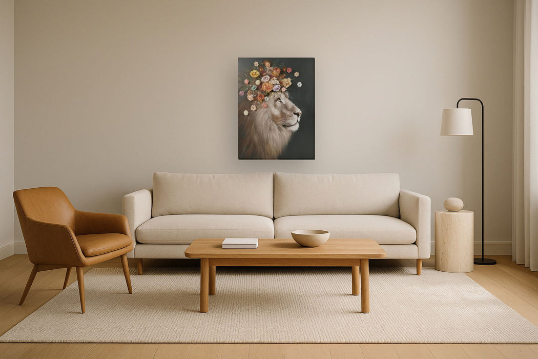 Floral Majesty - 40" x 30" Framed Wall Art