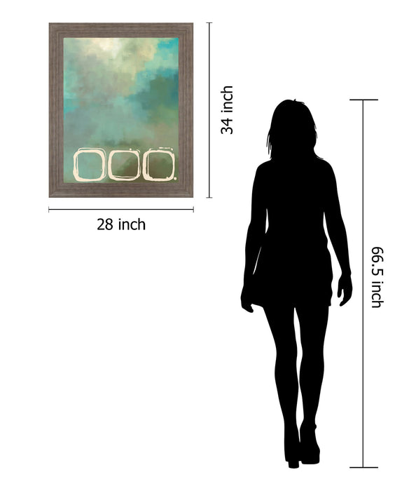 Mist Circles - 28" x 34" Framed Wall Art