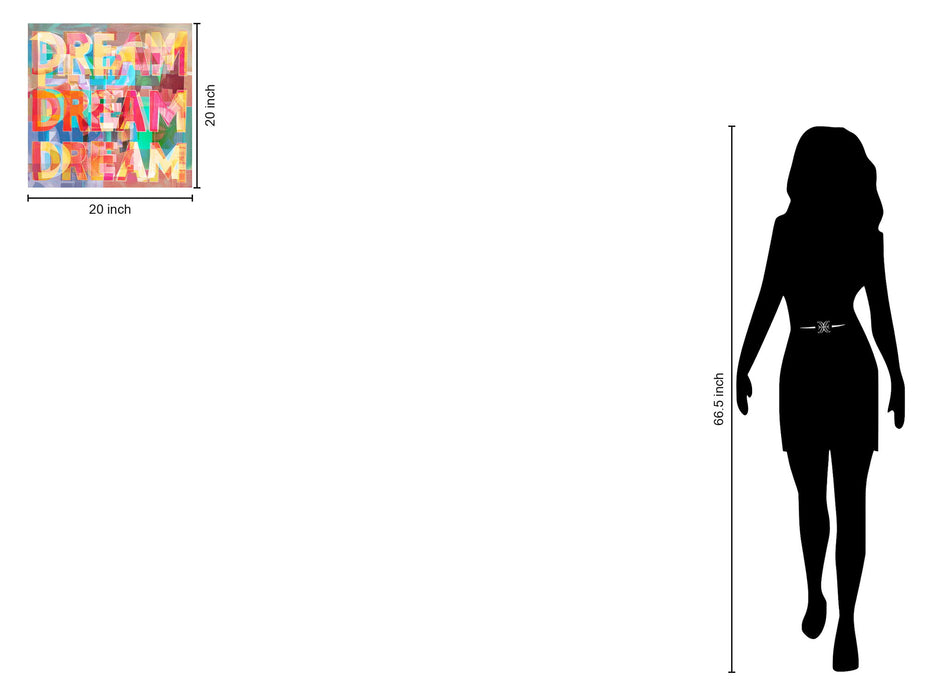 Chromatic Dreamscape - 20" x 20" Framed Wall Art