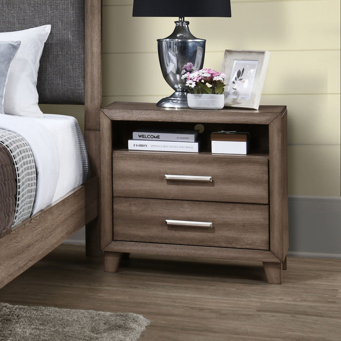 Harrisburg - 2 Drawer Nightstand - Walnut