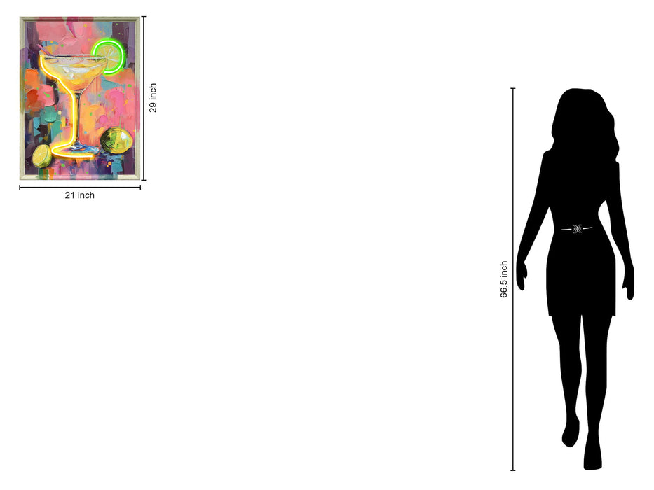 Fiesta Glow - 21" x 29" Framed Wall Art