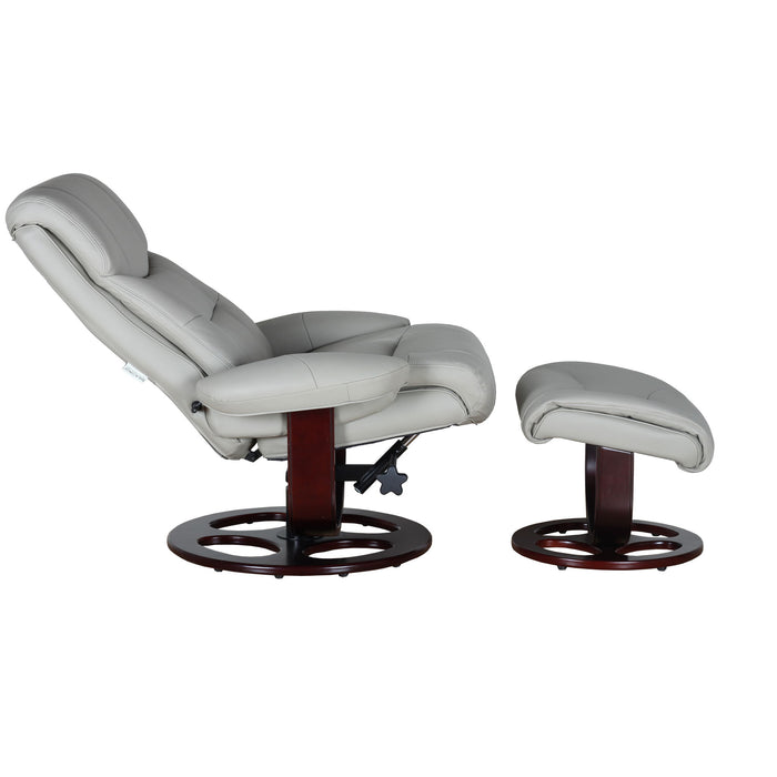 Dawson - Swivel Pedestal Recliner And Ottoman