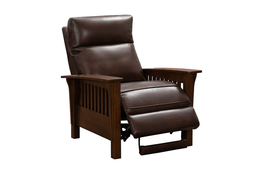 Artisan - Power Recliner-With Power Headrest - Dark Brown