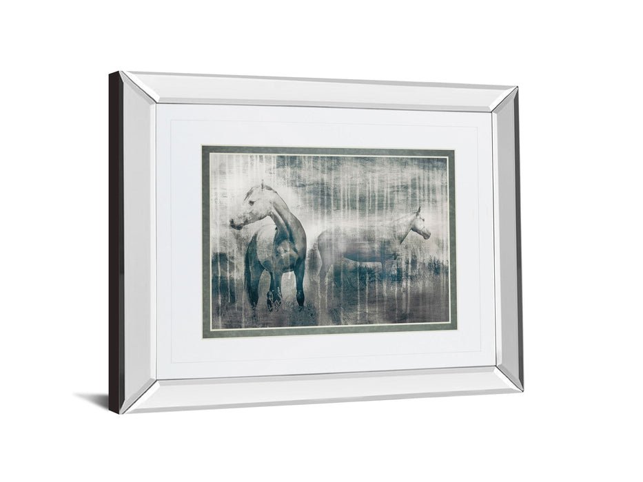Grey Serenade By Edward Selkirk - Mirror Framed Print Wall Art - Dark Gray