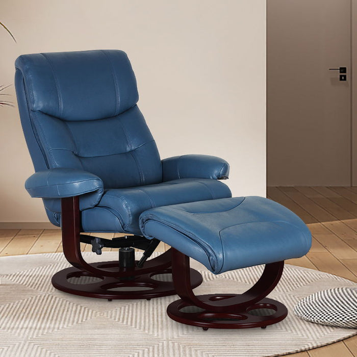 Dawson - Swivel Pedestal Recliner And Ottoman