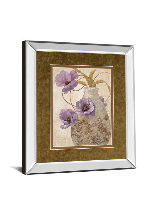Sophistication Il By Nan - Mirror Framed Print Wall Art - Light Brown