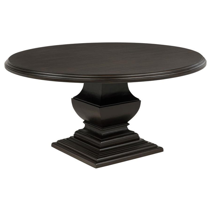 Twyla - 60" Round Wood Dining Room Table - Dark Cocoa
