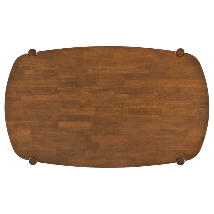 Dortch 5-piece Oval Solid Wood Dining Set Walnut
