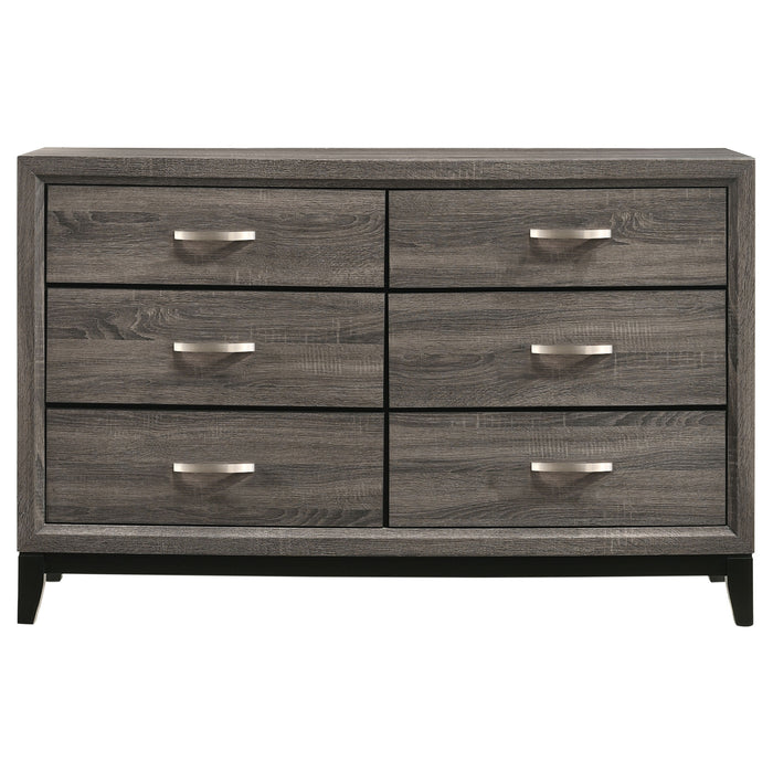 Watson Five-piece Twin Bedroom Set Grey Oak