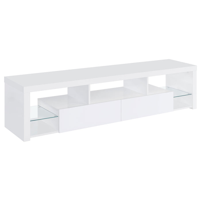 Jude 3-piece 71-inch TV Entertainment Center White High Gloss
