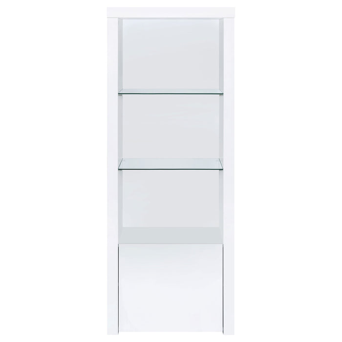 Jude 3-piece 71-inch TV Entertainment Center White High Gloss