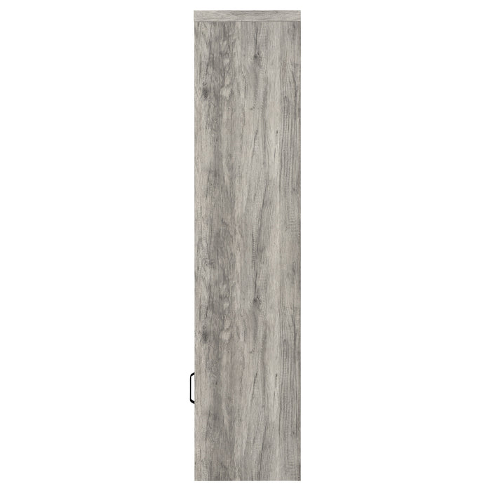 Burke 4-shelf Engineered Wood Media Tower Grey Driftwood