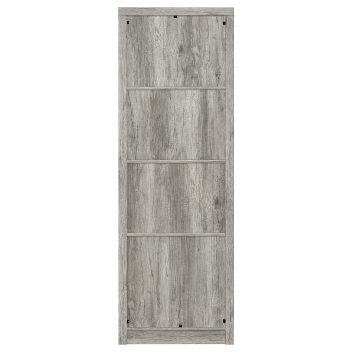 Burke 4-shelf Engineered Wood Media Tower Grey Driftwood