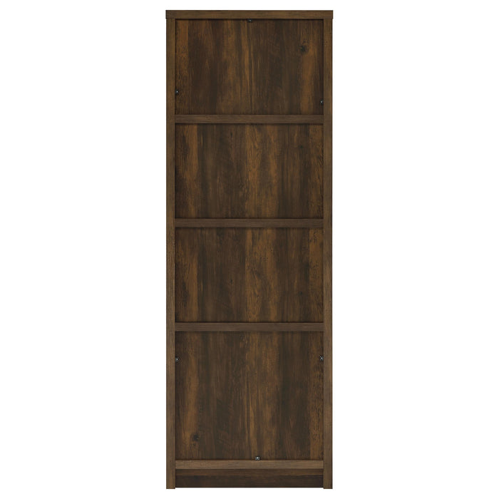 Laughlin 4-shelf Engineered Wood Media Tower Dark Pine