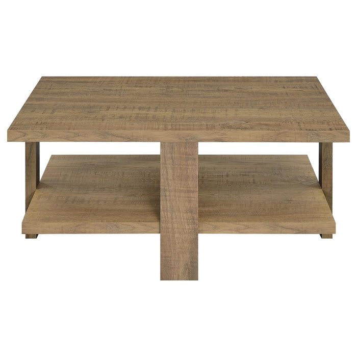 Dawn 3-piece Round Coffee and End Table Set Mango Brown