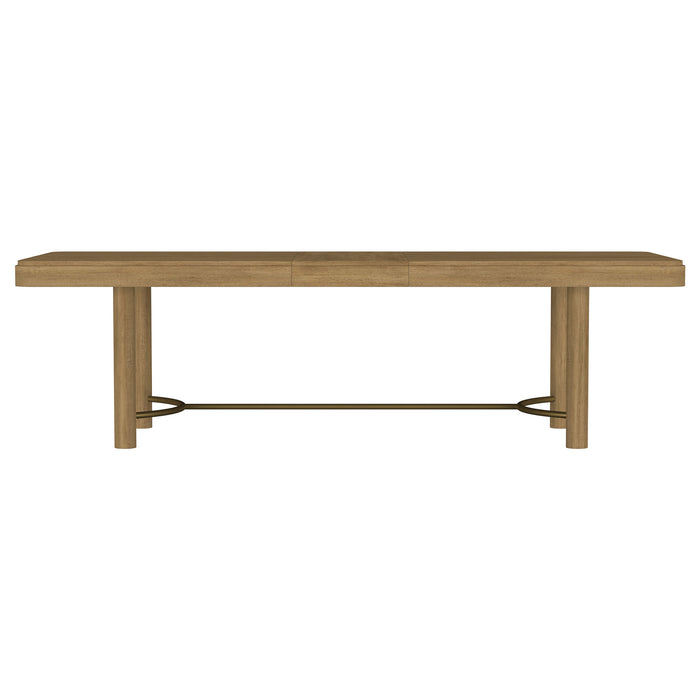 Arini 5-piece Extension Leaf Dining Table Set Sand Wash and Black