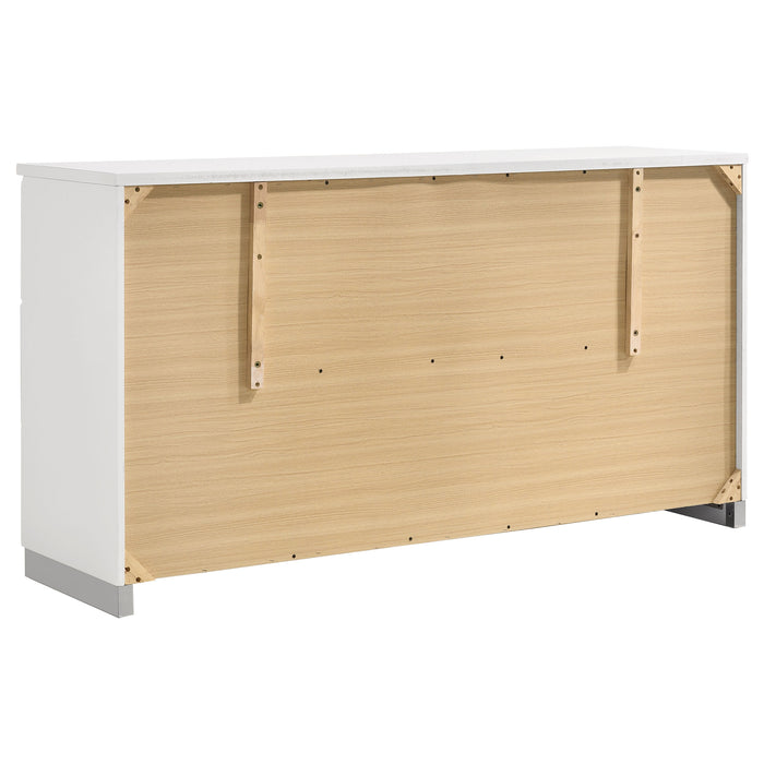 Felicity 4-piece California King Platform Bedroom Set White