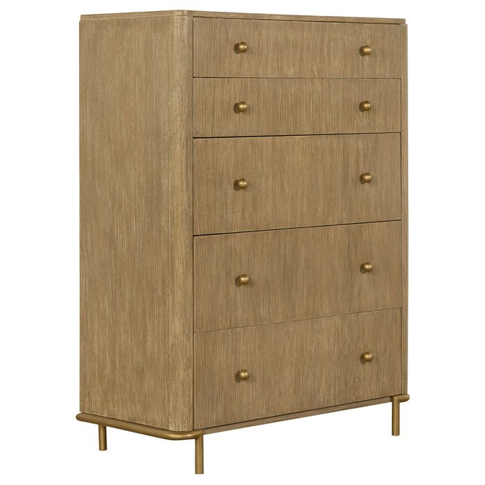 Arini 5-piece Queen Bedroom Set Cream and Sand Wash