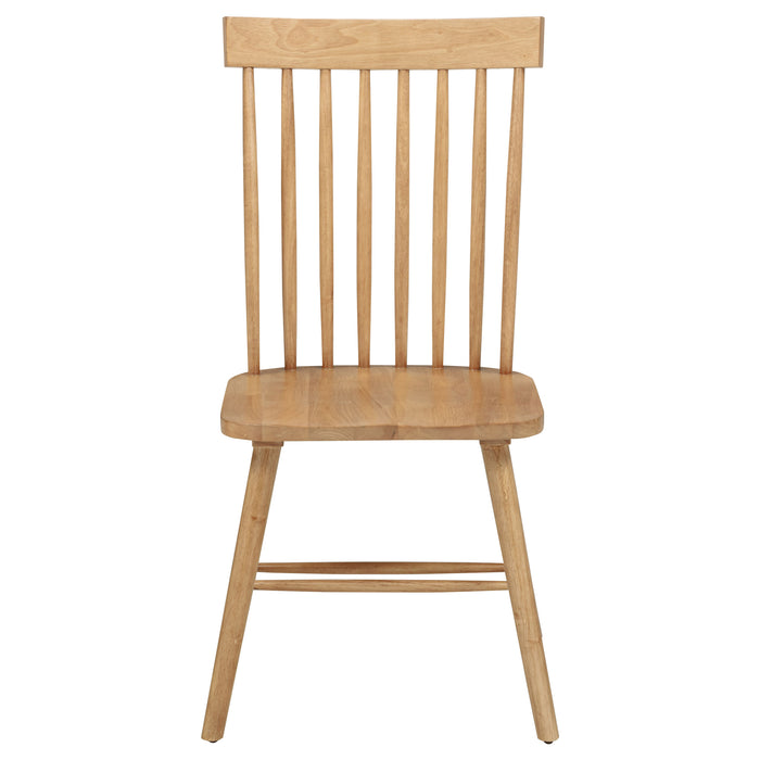 Andrews Windsor Spindle Back Dining Side Chair Light Ash (Set of 2)
