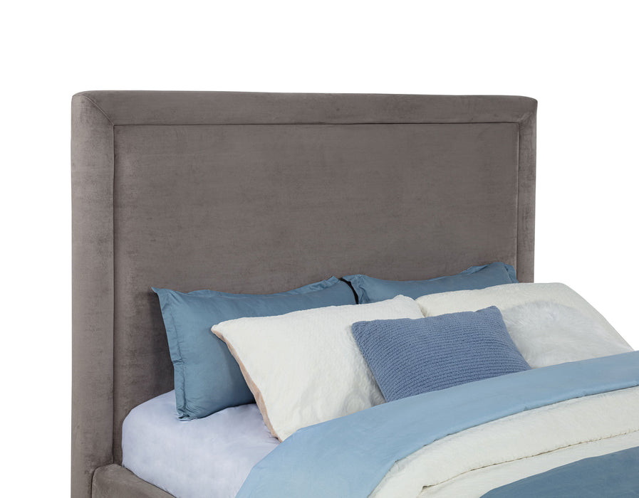Lawson 54-inch Upholstered Full Panel Platform Bed Mushroom