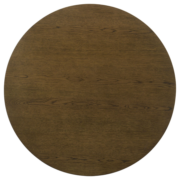 Ottowa 2-piece Round Wood Coffee Table Set Brown