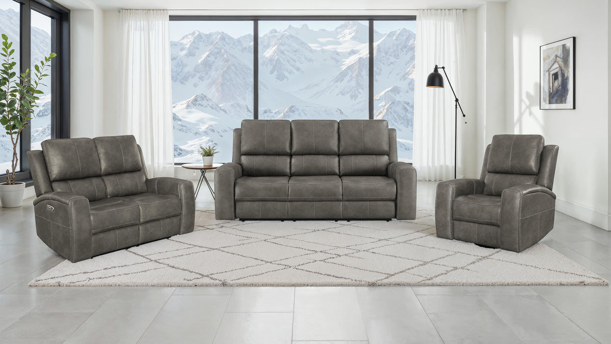 Brickston Triple Power Swivel Glider Recliner Charcoal