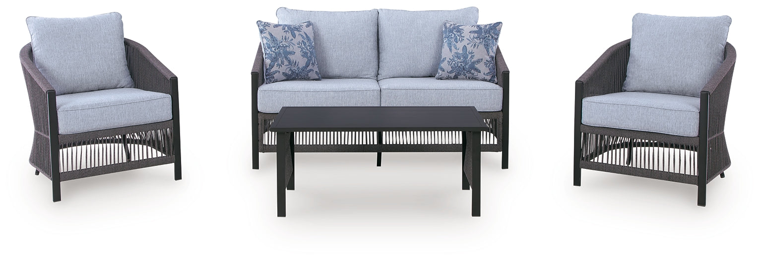 Bridges Beach Love/Chairs/Table Set (4/CN)