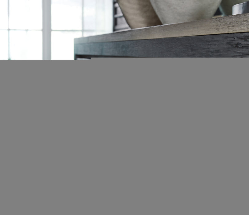 Foyland California King Panel Storage Bed with Mirrored Dresser