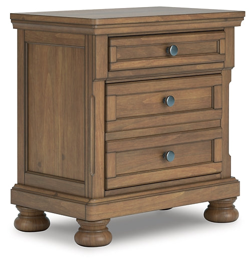 Feddinger King Panel Bed with Mirrored Dresser, Chest and Nightstand