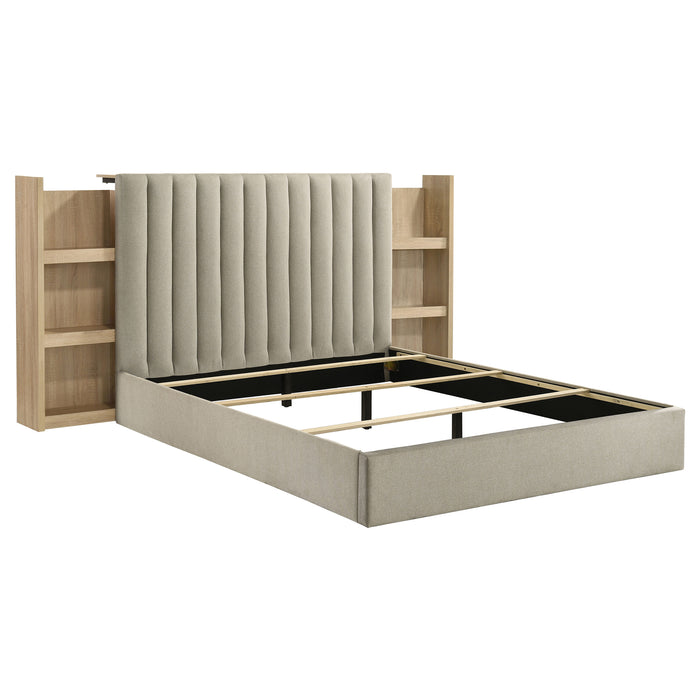 Arielle 5-piece Eastern King Bedroom Set Light Oak