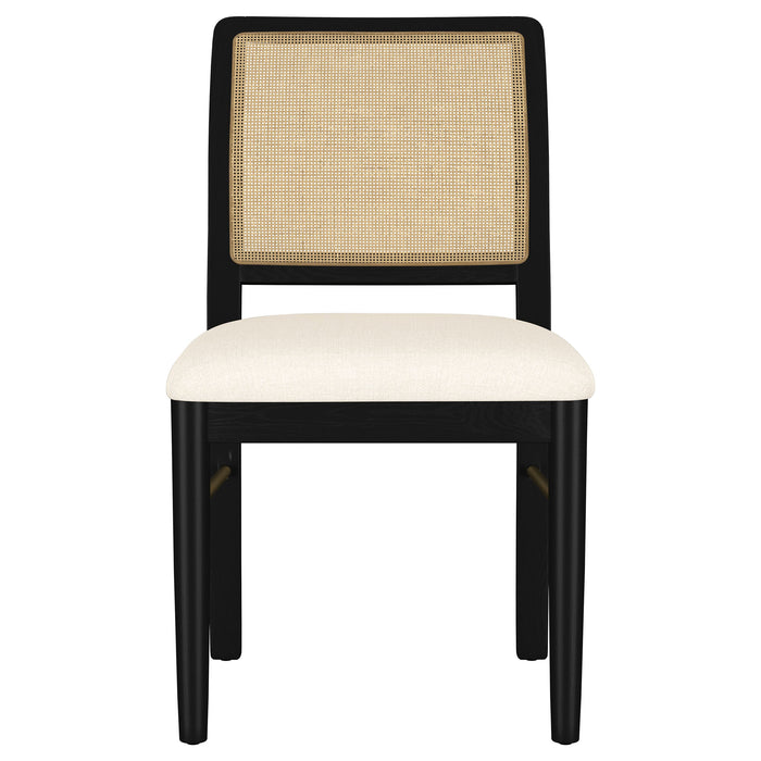 Arini 5-piece Round Dining Table Set Sand Wash and Black