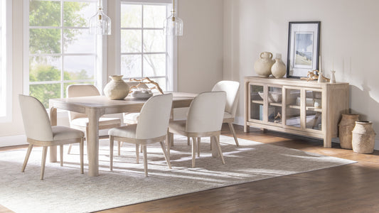 Solano Sliding Door Dining Sideboard Server Weathered Mango