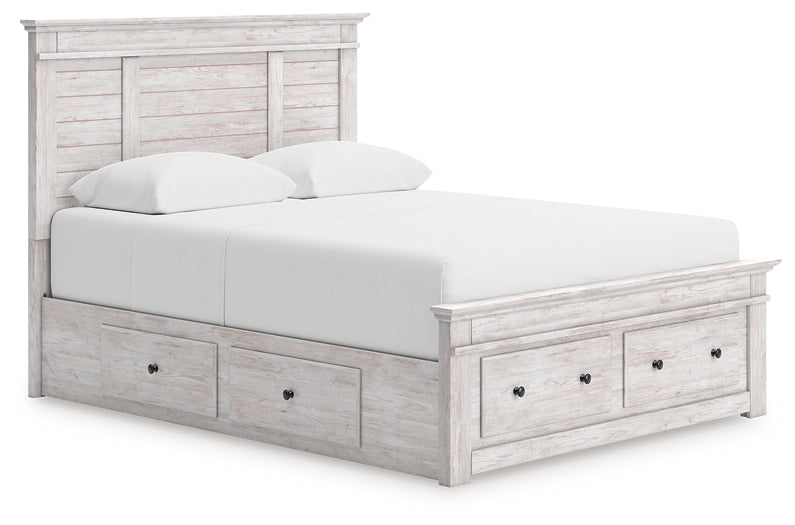 Makidern Queen Panel Storage Bed
