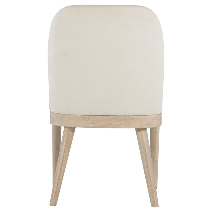 Solano Upholstered Dining Side Chair Beige (Set of 2)