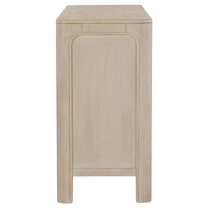 Solano Sliding Door Dining Sideboard Server Weathered Mango