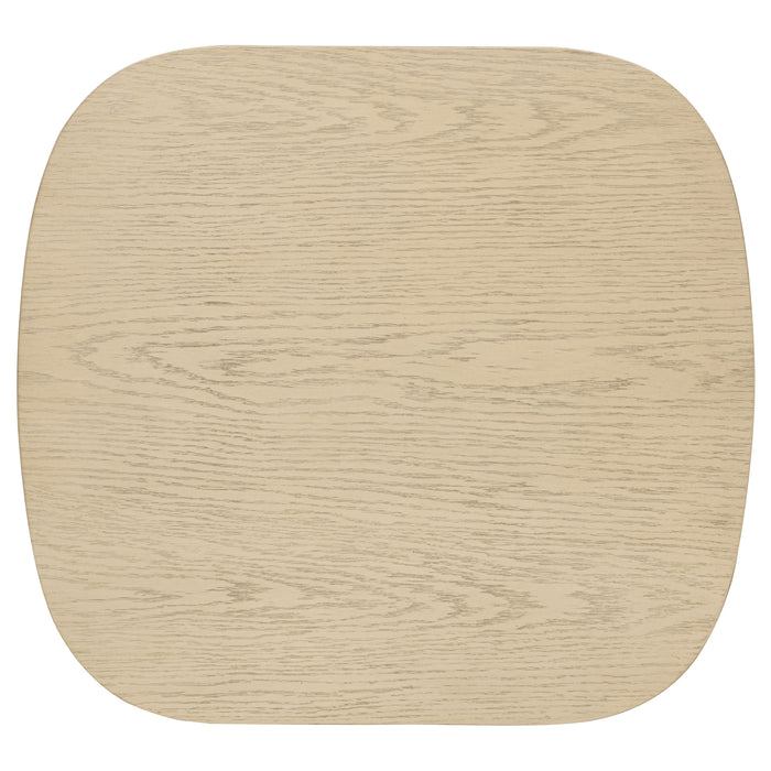Kailani 2-piece Coastal Coffee and End Table Set Beige Oak
