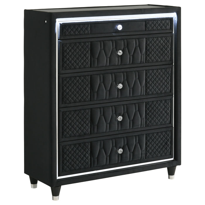 Lorient 5-piece Queen Bedroom Set Black