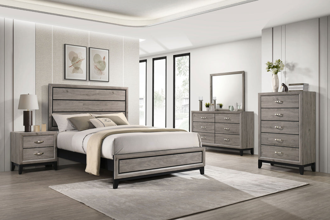 Valen 5-drawer Bedroom Chest of Drawers Light Taupe