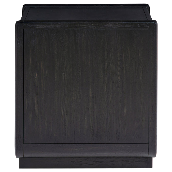 Leandro 2-piece Wood Coffee and End Table Set Burnished Black