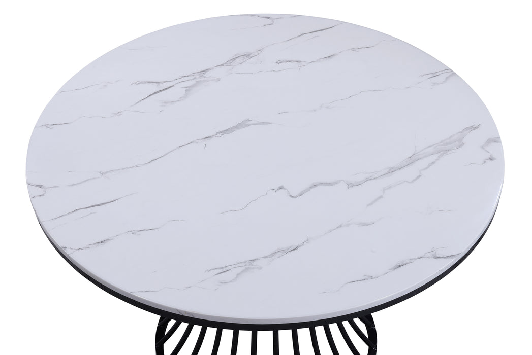 HADLEY FAUX MARBLE ROUND TABLE TOP