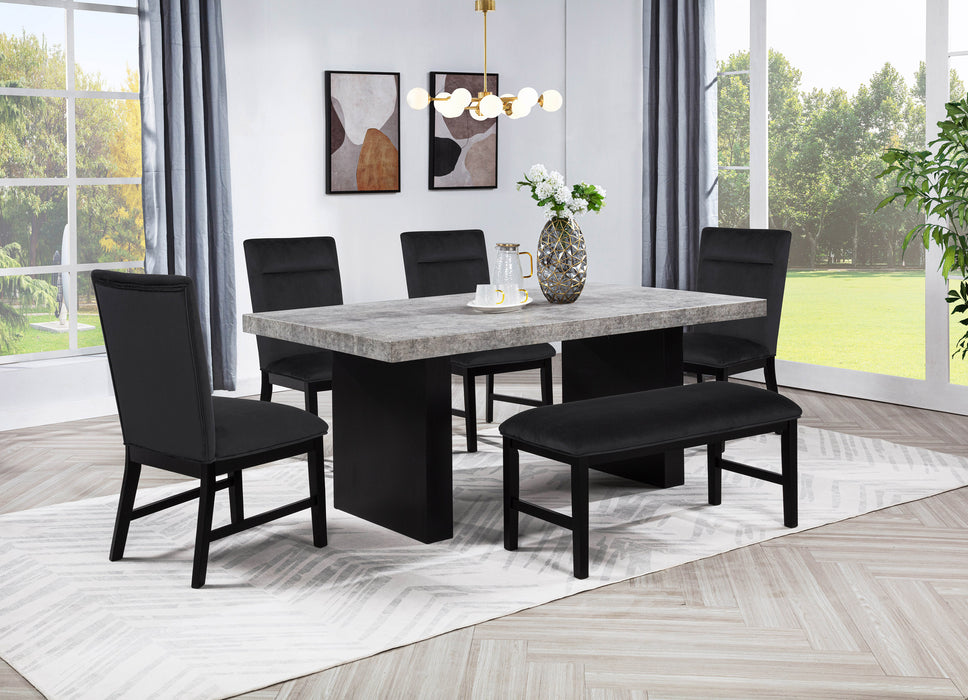 SEBASTIAN BENCH BLACK